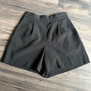 Babaton Black High-Waist Tailored Shorts